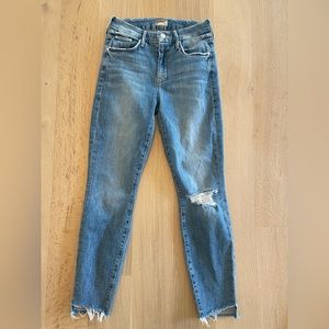 Mother The Looker Ankle Step High Rise Exposed Secret Sister